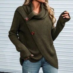 Women's Buttoned Turtleneck Wrap Sweater - Cupshe 8 Women's Buttoned Turtleneck Wrap Sweater - Cupshe -Avenue Sale Store GUEST 00153bb5 d5ed 4304 8d84 46a4f05de040