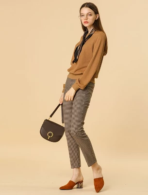 Allegra K Women's Warm Tops Lantern Sleeve Crew Neck Winter Ribbed Pullover Sweater 3 Allegra K Women's Warm Tops Lantern Sleeve Crew Neck Winter Ribbed Pullover Sweater - Image 3