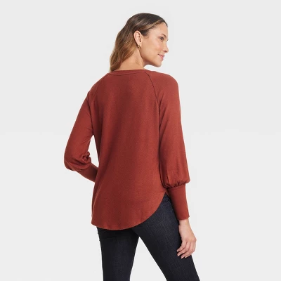 Women's Long Sleeve Knit Top - Knox Rose™ 1 Women's Long Sleeve Knit Top - Knox Rose™