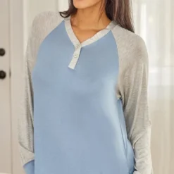 Women's Soft Knit Nightgown, Full Length Long Henley Night Shirt Pajama Top With Pockets 15 Women's Soft Knit Nightgown, Full Length Long Henley Night Shirt Pajama Top With Pockets -Avenue Sale Store GUEST 02541c8b 6db8 451b 8db8 52f6baa4e644