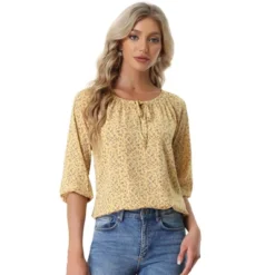 Allegra K Women's Bow Tie Round Neck 3/4 Raglan Sleeve Floral Blouse Tops 20 Allegra K Women's Bow Tie Round Neck 3/4 Raglan Sleeve Floral Blouse Tops -Avenue Sale Store GUEST 02760758 003d 4f7a baa5 a20f8cfc4402