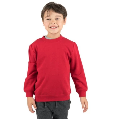 Leveret Kids Long Sleeve Classic Solid Color Sweatshirt 1 Leveret Kids Long Sleeve Classic Solid Color Sweatshirt