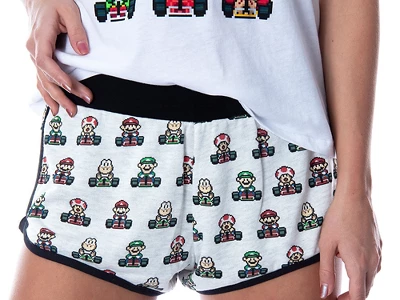 Super Mario Kart Women's Video Game 3 Piece Loungewear Pajama Set 3 Super Mario Kart Women's Video Game 3 Piece Loungewear Pajama Set - Image 3