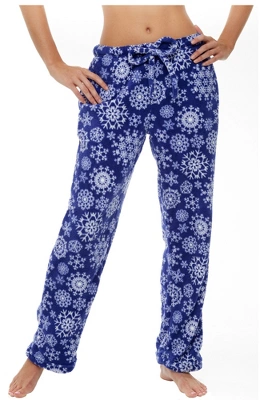 Women's Soft Warm Fleece Pajama Pants, Long Lounge Bottoms 6 Women's Soft Warm Fleece Pajama Pants, Long Lounge Bottoms - Image 6