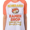 Naruto Shippuden Womens' Ichiraku Ramen Shop Lounge Sleep Shirt Nightgown