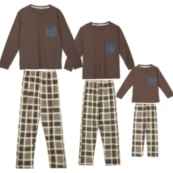Cheibear Sleepwear Long Sleeve With Pants Brown Plaid Family Pajama Sets 29 Cheibear Sleepwear Long Sleeve With Pants Brown Plaid Family Pajama Sets -Avenue Sale Store GUEST 091024c1 bda7 40f7 8fc9 69b0e7caf0d4