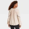 Women's Balloon Sleeve Embroidered Blouse - Knox Rose™