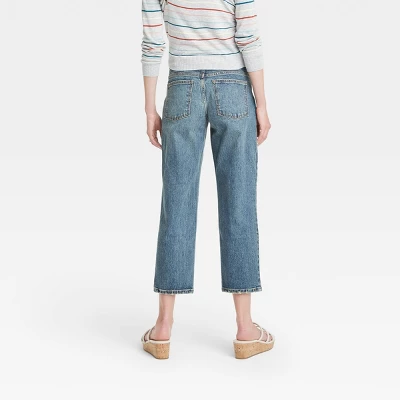 Over Belly Cropped Vintage Straight Maternity Jeans - Isabel Maternity By Ingrid & Isabel™ Medium Blue 00 1 Over Belly Cropped Vintage Straight Maternity Jeans - Isabel Maternity By Ingrid & Isabel™ Medium Blue 00