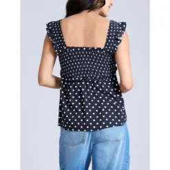 Women's Ruffle Sleeve Detail Maternity Top | Motherhood Maternity