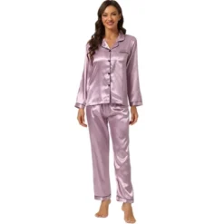Allegra K Women's Satin Button Down Sleepshirt With Pants Halloween Pajama Set 30 Allegra K Women's Satin Button Down Sleepshirt With Pants Halloween Pajama Set -Avenue Sale Store GUEST 101377c3 6889 4f91 96a5 1a23f3fcaa84