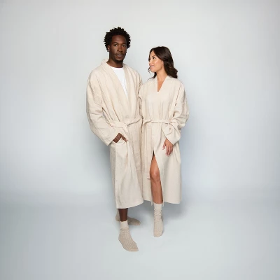 100% French Linen Unisex Bathrobe | BOKSER HOME 8 100% French Linen Unisex Bathrobe | BOKSER HOME - Image 8
