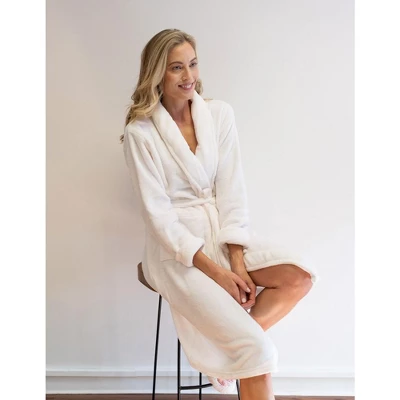 Leveret Womens Fleece Robe 2 Leveret Womens Fleece Robe - Image 2