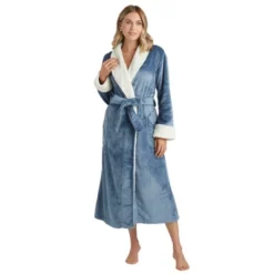 Softies Plush Faux Shearling Robe With Contrast Trim -Avenue Sale Store GUEST 1411ab7b 5577 4e94 8434 0116251f01a2