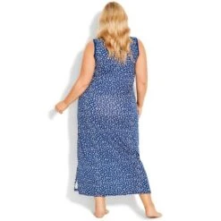 Women's Plus Size Summer Love Sleep Maxi Dress - Leopard | AVENUE