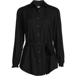 Lands' End Women's Rayon Tie Waist Shirt 6 Lands' End Women's Rayon Tie Waist Shirt -Avenue Sale Store GUEST 15bfe945 7040 4ea3 9be1 99f9ec7a5186