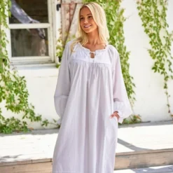 Women's Cotton Victorian Poet's Nightgown With Pockets, Juliet Long Sleeve Lace Trim Front Tie Long Vintage Night Dress Gown 12 Women's Cotton Victorian Poet's Nightgown With Pockets, Juliet Long Sleeve Lace Trim Front Tie Long Vintage Night Dress Gown -Avenue Sale Store GUEST 15d309e8 9bf6 4f43 aba3 62a3478b709c