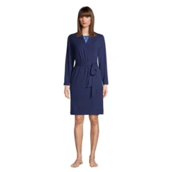 Lands' End Women's Cotton Blend Above The Knee Length Robe 10 Lands' End Women's Cotton Blend Above The Knee Length Robe -Avenue Sale Store GUEST 17435d66 bb29 474c 8c3a 00017f2e6f1f