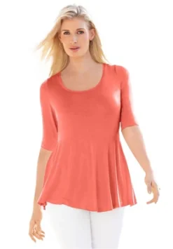 Jessica London Women’s Plus Size Peplum Tunic 14 Jessica London Women’s Plus Size Peplum Tunic -Avenue Sale Store GUEST 1be265f1 ac9c 492b b9dd 64ff0a3755c8