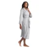 Softies Women's 48" Feather Velour Shawl Collar Robe