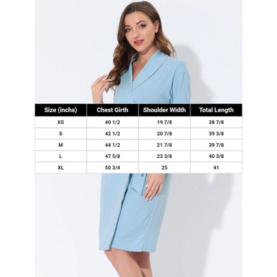 Cheibear Womens Robe Knit Lace Trim Lounge Sleepwear Long Sleeve Bathrobe 4 Cheibear Womens Robe Knit Lace Trim Lounge Sleepwear Long Sleeve Bathrobe - Image 4