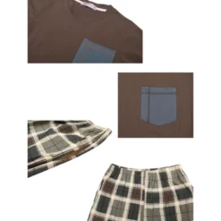 Cheibear Sleepwear Long Sleeve With Pants Brown Plaid Family Pajama Sets 17 Cheibear Sleepwear Long Sleeve With Pants Brown Plaid Family Pajama Sets -Avenue Sale Store GUEST 1e25e4d5 3f18 4b42 9989 a03d6b33a6bf