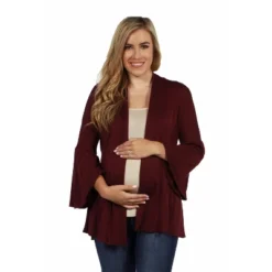 24seven Comfort Apparel Bell Sleeve Flared Open Front Maternity Cardigan 11 24seven Comfort Apparel Bell Sleeve Flared Open Front Maternity Cardigan -Avenue Sale Store GUEST 1ecad33c 8090 4077 b251 8fa770d67e87