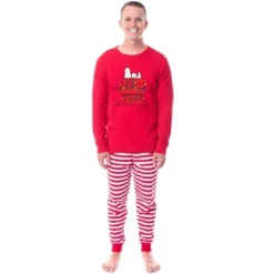 Peanuts Christmas Tight Fit Cotton Matching Family Pajama Set