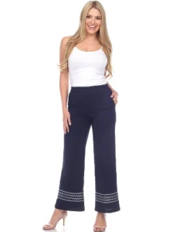 Women's Wide-Leg Pants - White Mark 9 Women's Wide-Leg Pants - White Mark -Avenue Sale Store GUEST 21a08fd1 fadb 4864 a0a5 0b79a8d039fa