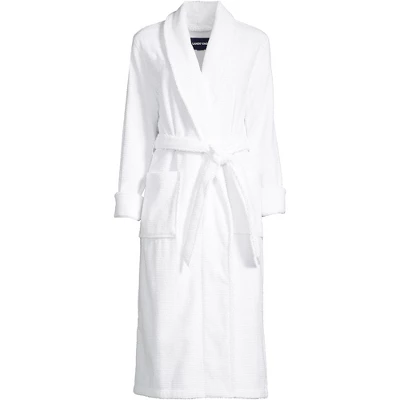 Lands' End Women's Cotton Terry Long Spa Bath Robe 3 Lands' End Women's Cotton Terry Long Spa Bath Robe - Image 3