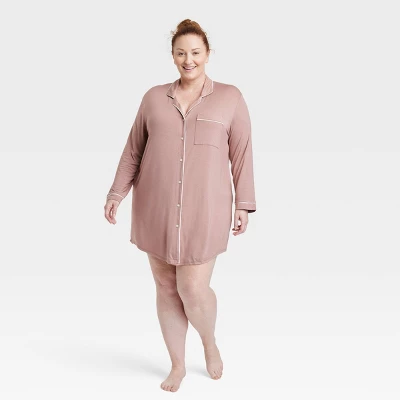 Women's Beautifully Soft Notch Collar NightGown - Stars Above 6 Women's Beautifully Soft Notch Collar NightGown - Stars Above - Image 6