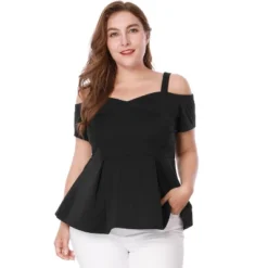 Agnes Orinda Women's Plus Size High Waist Sweetheart Cold Shoulder Peplum Blouse 12 Agnes Orinda Women's Plus Size High Waist Sweetheart Cold Shoulder Peplum Blouse -Avenue Sale Store GUEST 24327ce9 50c4 438c b1b3 84b2f1e4d0b2
