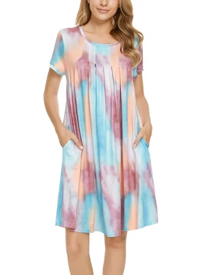 Cheibear Womens Sleepwear Lounge Dress Summer Pajama Nightgown 11 Cheibear Womens Sleepwear Lounge Dress Summer Pajama Nightgown - Image 11