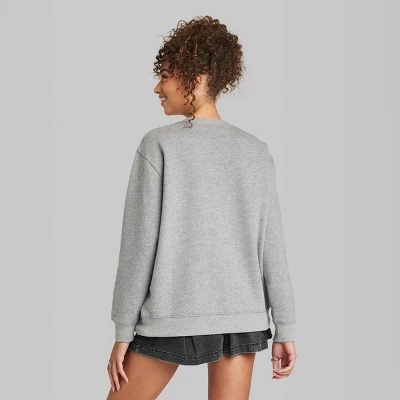 Women's Oversized Dream State Graphic Sweatshirt - Wild Fable™ Heather Gray 2 Women's Oversized Dream State Graphic Sweatshirt - Wild Fable™ Heather Gray - Image 2
