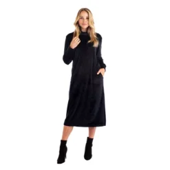Softies 46" Feather Velour Funnel Neck Lounge Dress 14 Softies 46" Feather Velour Funnel Neck Lounge Dress -Avenue Sale Store GUEST 28fac6c0 0883 4535 82cb 2691f906d16f
