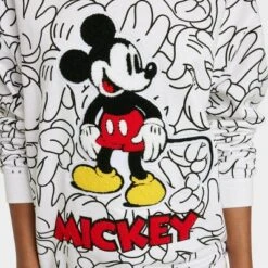 Women's Disney 100 Mickey Sketch Graphic Sweatshirt - White -Avenue Sale Store GUEST 29763c1e 18d0 4dd9 bb2d 956ffa36a7f9