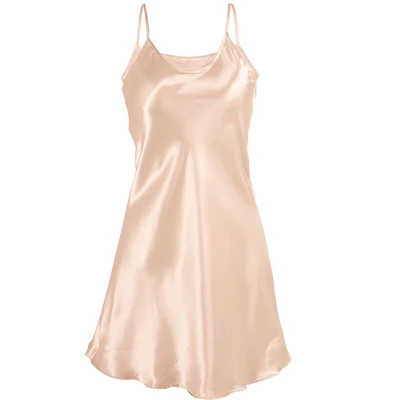 Allegra K Women Satin Plus Size Lotus Leaf Hem Basic Braces Skirt Dress Full Slip Camisole 1 Allegra K Women Satin Plus Size Lotus Leaf Hem Basic Braces Skirt Dress Full Slip Camisole