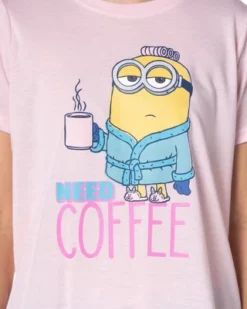 Despicable Me Minions Womens' Need Coffee Character Sleep Pajama Set Shorts Multicolored -Avenue Sale Store GUEST 3050f2d5 55a6 44ca ac2a 82c7c85e6fac