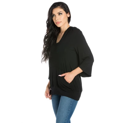 24seven Comfort Apparel Womens Trendy Oversized Fashion Hoodie Top 1 24seven Comfort Apparel Womens Trendy Oversized Fashion Hoodie Top