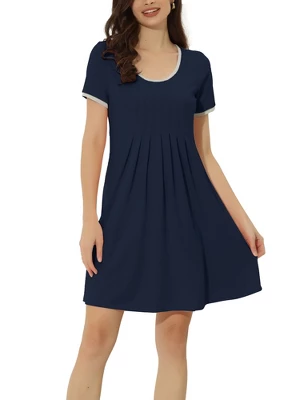 Cheibear Womens Sleepwear Lounge Dress Summer Pajama Nightgown 9 Cheibear Womens Sleepwear Lounge Dress Summer Pajama Nightgown - Image 9