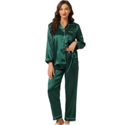 Allegra K Women's Satin Button Down Sleepshirt With Pants Halloween Pajama Set 29 Allegra K Women's Satin Button Down Sleepshirt With Pants Halloween Pajama Set -Avenue Sale Store GUEST 34352fc1 30e9 41de a3ae ccbfbf69329c