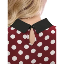 Allegra K Women's Polka Dots Contrast Peter Pan Collar Top 3/4 Sleeves Blouse 15 Allegra K Women's Polka Dots Contrast Peter Pan Collar Top 3/4 Sleeves Blouse -Avenue Sale Store GUEST 3cad3722 a668 4186 b73a c8c647ded185