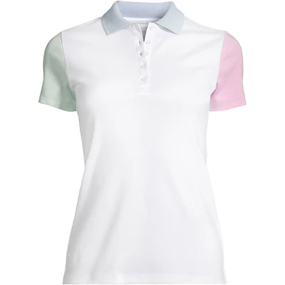 Lands' End School Uniform Women's Tall Supima Cotton Short Sleeve Polo Shirt 8 Lands' End School Uniform Women's Tall Supima Cotton Short Sleeve Polo Shirt - Image 8