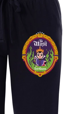 Disney Womens' Villains Evil Queen Chibi Mirror Sleep Pajama Pants Black 2 Disney Womens' Villains Evil Queen Chibi Mirror Sleep Pajama Pants Black - Image 2