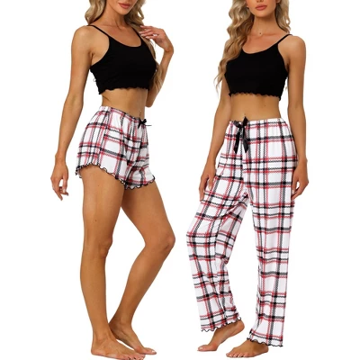 Cheibear Womens 3pcs Sleepwear Cute Print Lounge Pants Camisole With Shorts Pajama Set 6 Cheibear Womens 3pcs Sleepwear Cute Print Lounge Pants Camisole With Shorts Pajama Set - Image 6