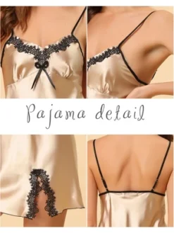 Cheibear Women's Satin Nightgown Summer Cami Mini Spaghetti Lingerie Dress 16 Cheibear Women's Satin Nightgown Summer Cami Mini Spaghetti Lingerie Dress -Avenue Sale Store GUEST 4174b69d 7df4 4484 b821 da143355697c