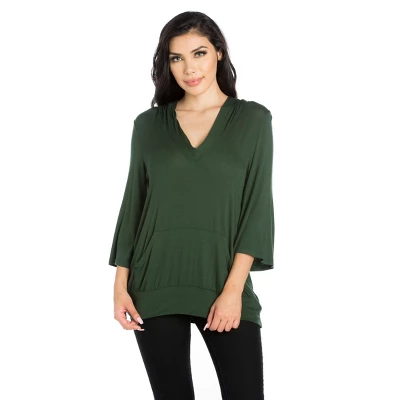 24seven Comfort Apparel Womens Trendy Oversized Fashion Hoodie Top 9 24seven Comfort Apparel Womens Trendy Oversized Fashion Hoodie Top - Image 9