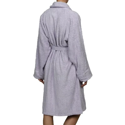 100% Cotton Ultra-Soft Terry Adult Unisex Lightweight Luxury Bathrobe By Blue Nile Mills 2 100% Cotton Ultra-Soft Terry Adult Unisex Lightweight Luxury Bathrobe By Blue Nile Mills - Image 2