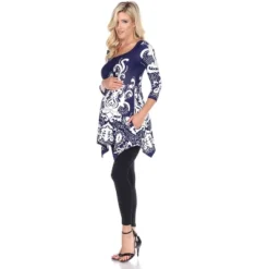 Maternity Scoop Neck Ganette Tunic With Pockets - White Mark 17 Maternity Scoop Neck Ganette Tunic With Pockets - White Mark -Avenue Sale Store GUEST 4b27c782 3ea9 4943 a10b 4f38c5602b5b