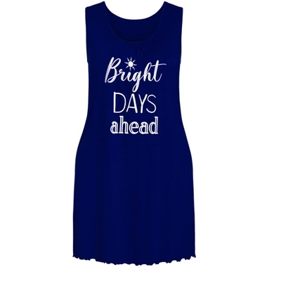 Women's Plus Size Bright Days Chemise - Navy | AVENUE 2 Women's Plus Size Bright Days Chemise - Navy | AVENUE - Image 2