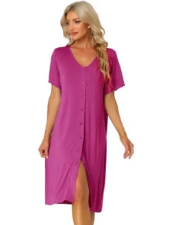 Cheibear Womens Modal Nightshirt Soft Button Down Nightgown Short Sleeve Pajama Sleepshirt 24 Cheibear Womens Modal Nightshirt Soft Button Down Nightgown Short Sleeve Pajama Sleepshirt -Avenue Sale Store GUEST 4eda2ead c032 4aec bd4f 05588eb3385e